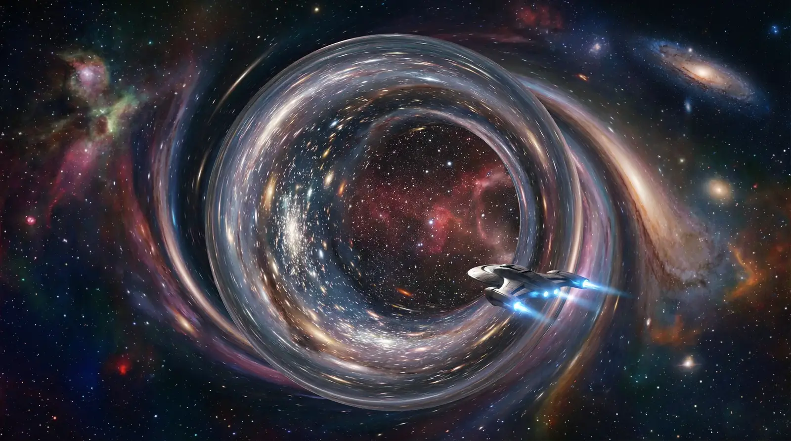 麻豆tv- - 虫洞穿越科幻插画